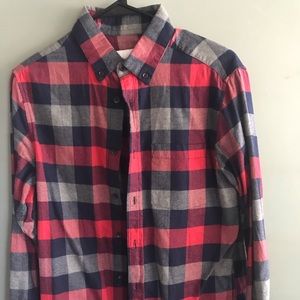 🌈Red blue flannel